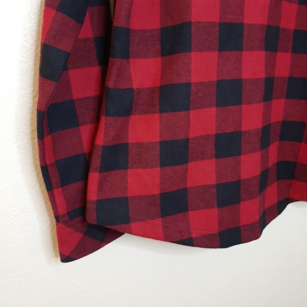 NEW Orvis Pinnacle Shirt Jacket Red Women XS Fleece Lined Shacket Buffalo Plaid - Picture 11 of 12